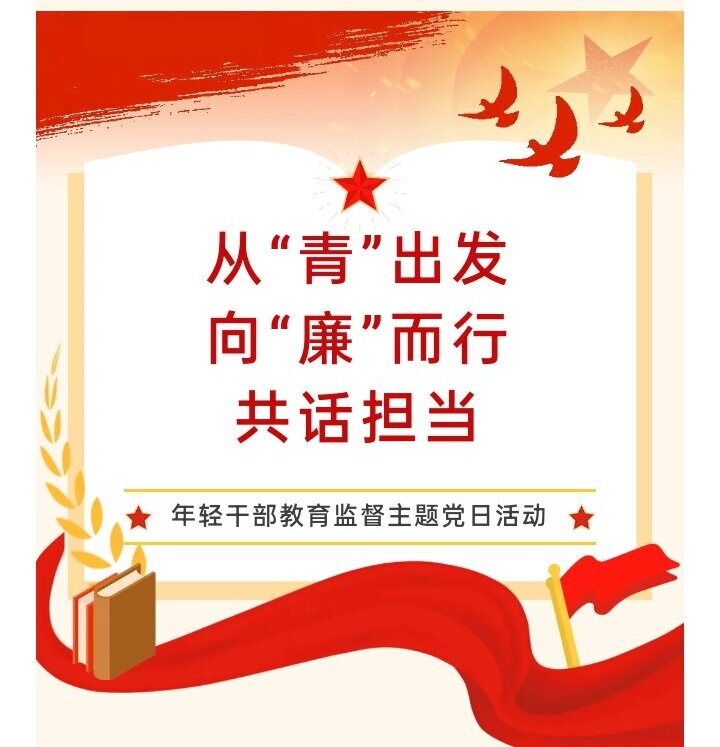 党建专栏｜从“青”出发 向“廉”而行 共话担当——年轻干部教育监督主题党日活动